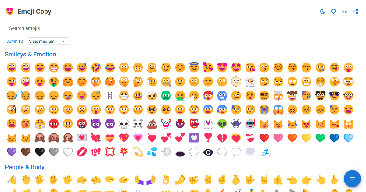 ๐ Emoji Copy and Paste - All Emojis with Meanings